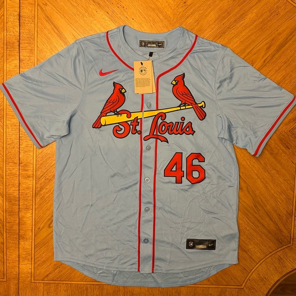 Nike St Louis Cardinals Paul Goldschmidt Jersey Men's Size Large Blue MLB